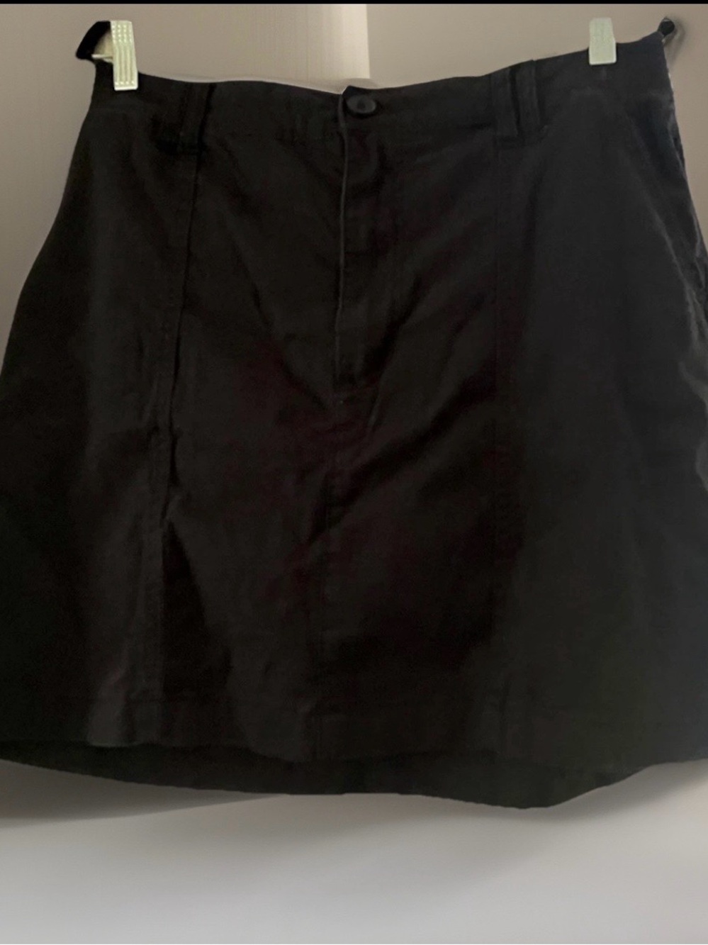 Lee® Women's Heritage High Rise Black Cotton Loose Fit Mini Skirt Size 12 M